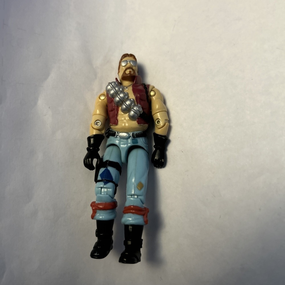 Vintage 1986 GI Joe ARAH Cobra Dreadnok Monkey Wrench 3.75"Action Figure Loose
